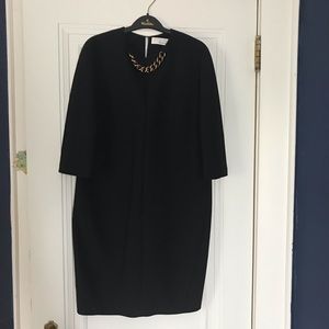 Victoria Beckham chain embellished crepe dress